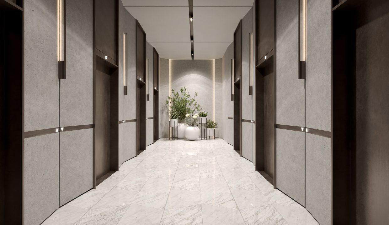 One River Point_ Lift Lobby