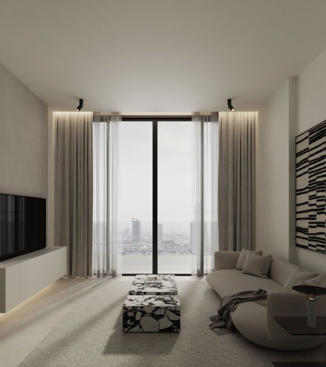 Render_Sonate Residences_1BR LIVING AREA-a